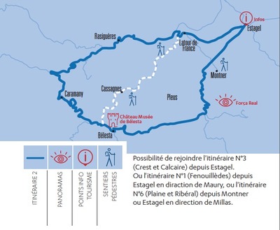 Partir  la dcouverte du ros - itinraire 2 - L'Agly